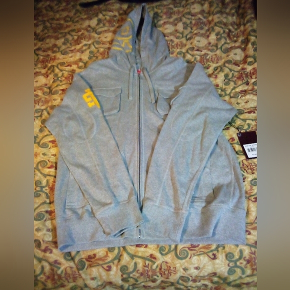 Southern University Jaguars HBCU New Era Distressed Hoodie Jacket Men's XL Gray - Picture 3 of 16